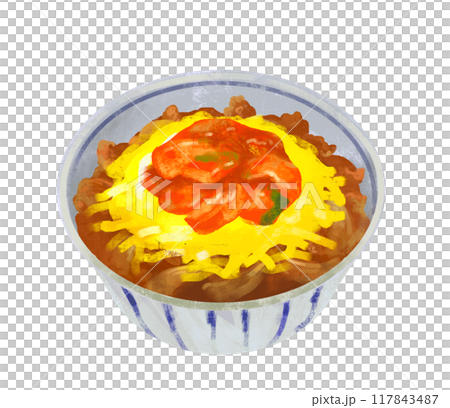 泡菜起司牛肉碗插畫 117843487