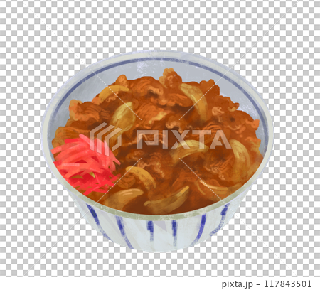 牛肉碗的插圖 牛肉碗的插圖 117843501