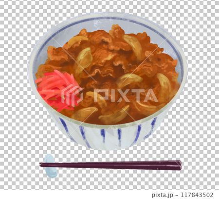 牛肉碗的插圖 117843502