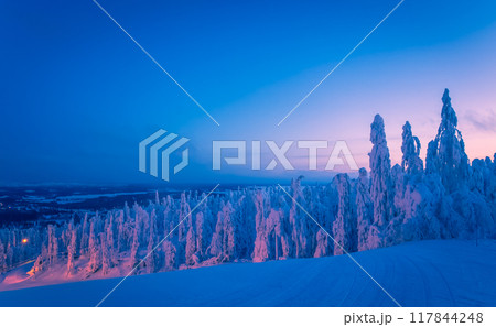 Winter landscape from Sotkamo, Finland. Winter landscape from Sotkamo, Finland. 117844248