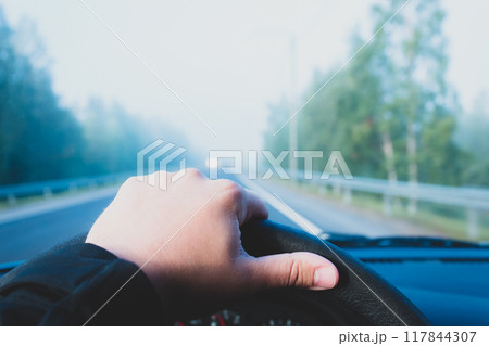 View from the car's cab View from the car's cab 117844307