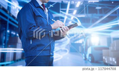 物流DXイメージ 物流DXイメージ 117844708