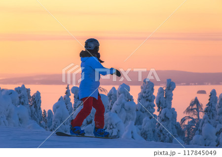 Winter landscape from Sotkamo, Finland. Winter landscape from Sotkamo, Finland. 117845049