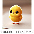 こっちを見ているヒヨコさん 117847064