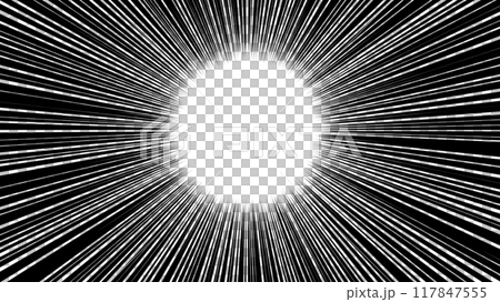 集中線・密 117847555