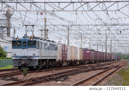 東海道貨物線を走行するEF65-1093牽引の貨物列車(3075レ)_2009/7/18撮影 117848512
