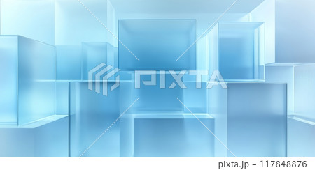 Rectangular elements made of frosted glass Rectangular elements made of frosted glass 117848876