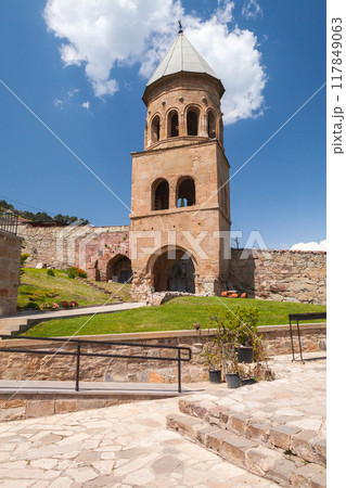 Bell Tower of Svetitskhoveli Cathedral located in Mtskheta, Georgia 117849063