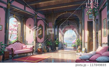 「ピンク色家具の部屋」 117849693