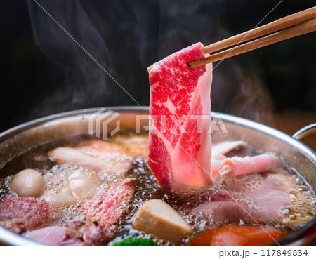 美味しそうなしゃぶしゃぶ 美味しそうなしゃぶしゃぶ 117849834
