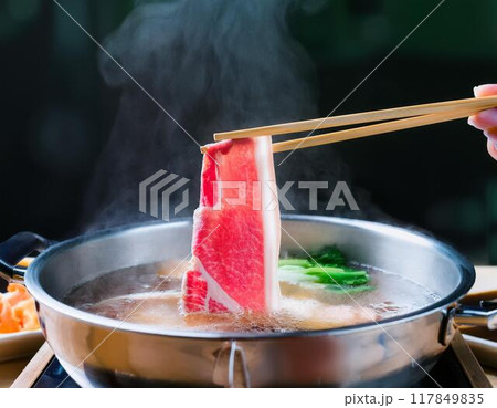 美味しそうなしゃぶしゃぶ 美味しそうなしゃぶしゃぶ 117849835