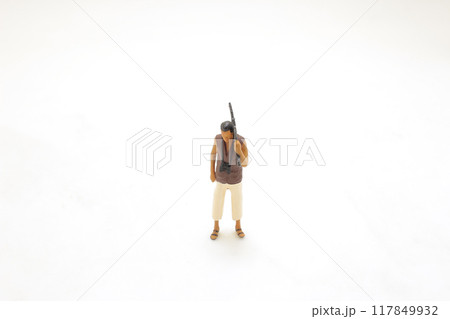 the African Soldier, the fun of the figure 117849932