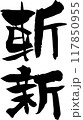 筆文字「斬新」 117850955