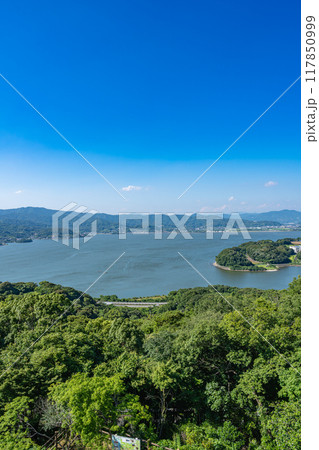 舘山寺にある大草山展望台から見た風景(静岡県) 117850999