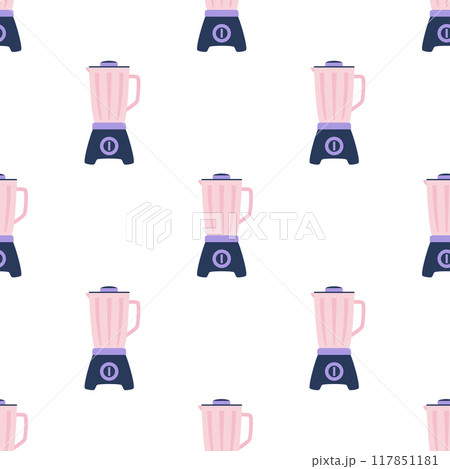 kitchen blender seamless pattern 117851181