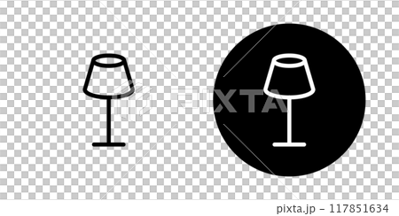 Lamp icon material Lamp icon material 117851634