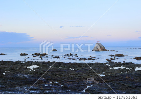 牛之浜景勝地　朝のマジックアワー 117851663