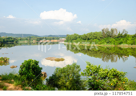 Netravati River at Thumbe in Mangalore, India Netravati River at Thumbe in Mangalore, India 117854751