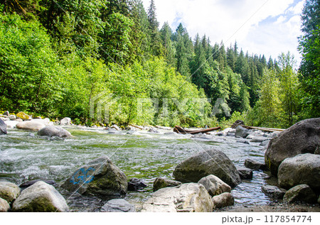 Kettle River near Cascade Falls located Northeast of Mission, British Columbia, Canada 117854774