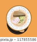 そばと魚の甘露煮 117855586