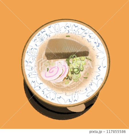 そばと魚の甘露煮 117855586