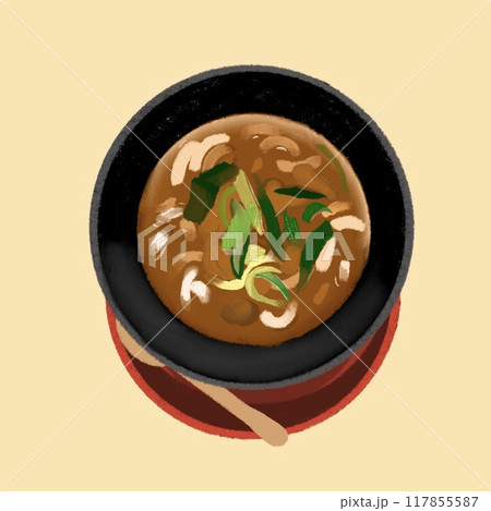 カレーうどんを食べる 117855587