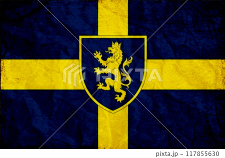 Flag of Invincible Ukraine. Free country of the world. 117855630