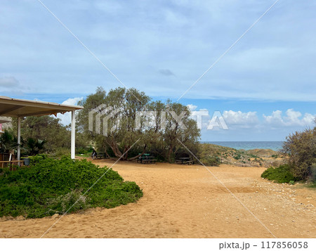 Beautiful sandy beach on the Coast of the island of Gozo  Malta 117856058