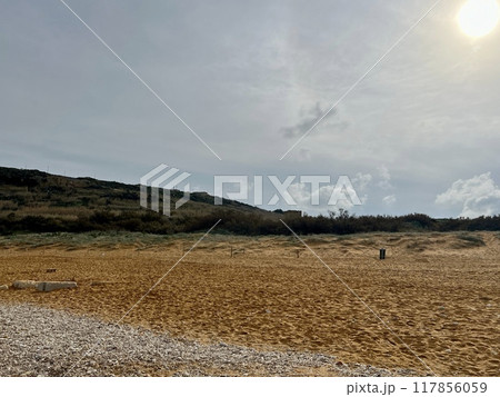 Beautiful sandy beach on the Coast of the island of Gozo  Malta 117856059