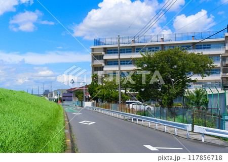 千葉県松戸市古ヶ崎中学校周辺の風景2024年8月 千葉県松戸市古ヶ崎中学校周辺の風景2024年8月 117856718