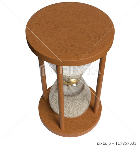 The sand clock png image 3d rendering The sand clock png image 3d rendering 117857633