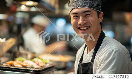 特定技能で働くベトナム人のホールスタッフ 117857819