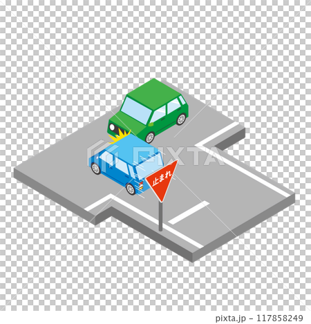 不停車造成事故的插圖 117858249