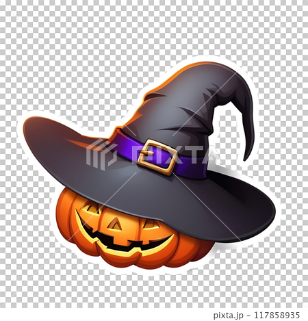 Halloween Pumpkin Stickers 117858935