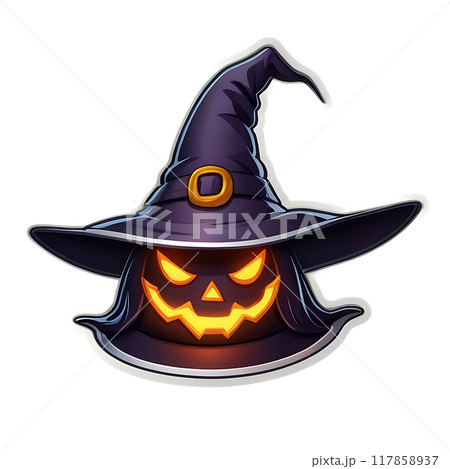 Halloween Pumpkin Stickers 117858937