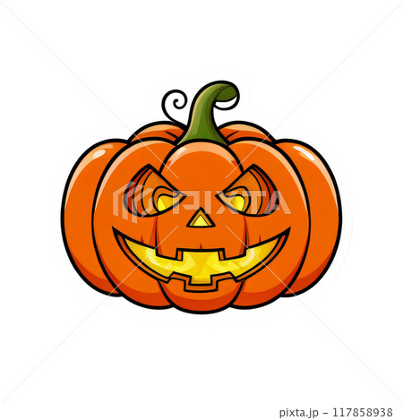 Halloween Pumpkin Stickers 117858938