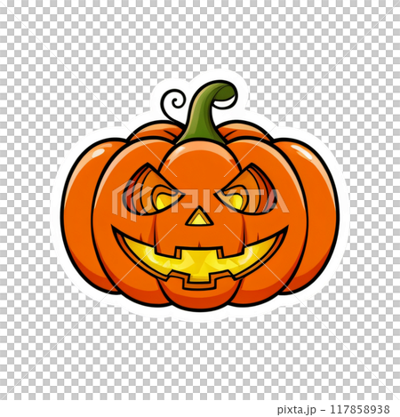 Halloween Pumpkin Stickers 117858938