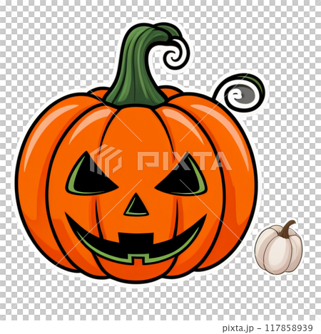 Halloween Pumpkin Stickers 117858939
