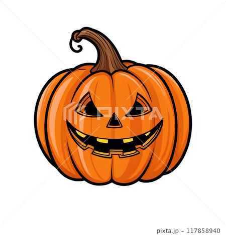 Halloween Pumpkin Stickers 117858940