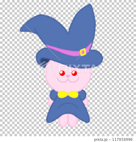 Magical rabbit illustration [sitting ver.] 117858996
