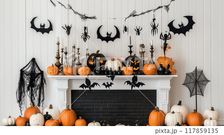 秋の山岳地帯の俯瞰風景 秋の山岳地帯の俯瞰風景 117859135