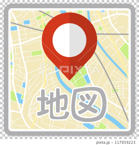 地図のアイコン 117859223