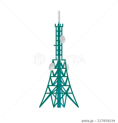 放送用アンテナのイラスト 117859234