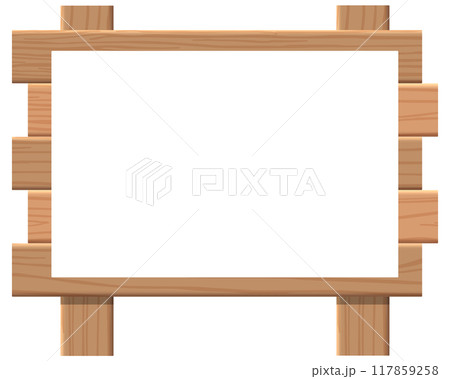 木製の看板 木製の看板 117859258