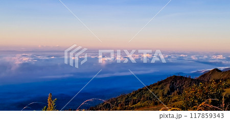 beautiful view of Mount Bromo landscape beautiful view of Mount Bromo landscape 117859343