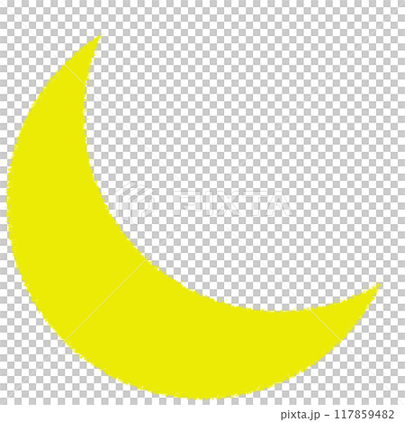 新月蠟筆插圖 117859482