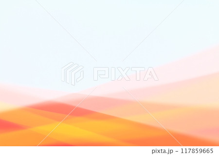 オレンジ・黄・赤色系の半透明な交差するライン背景 117859665