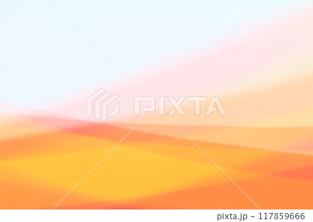 オレンジ・黄・赤色系の半透明な交差するライン背景 117859666