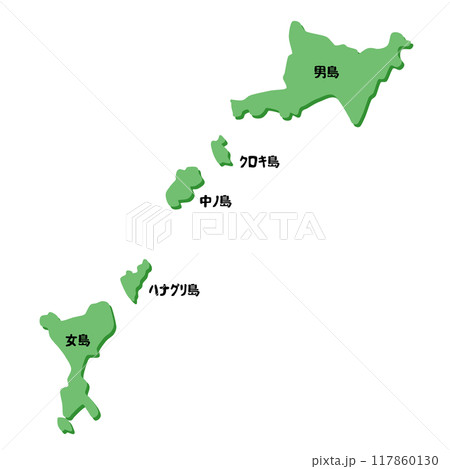 男女群島(長崎県)の形 男女群島(長崎県)の形 117860130