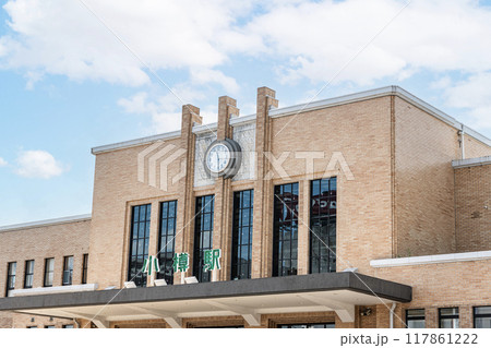 北海道小樽市　夏の北海道　人気の観光地小樽の玄関口　JR小樽駅 117861222